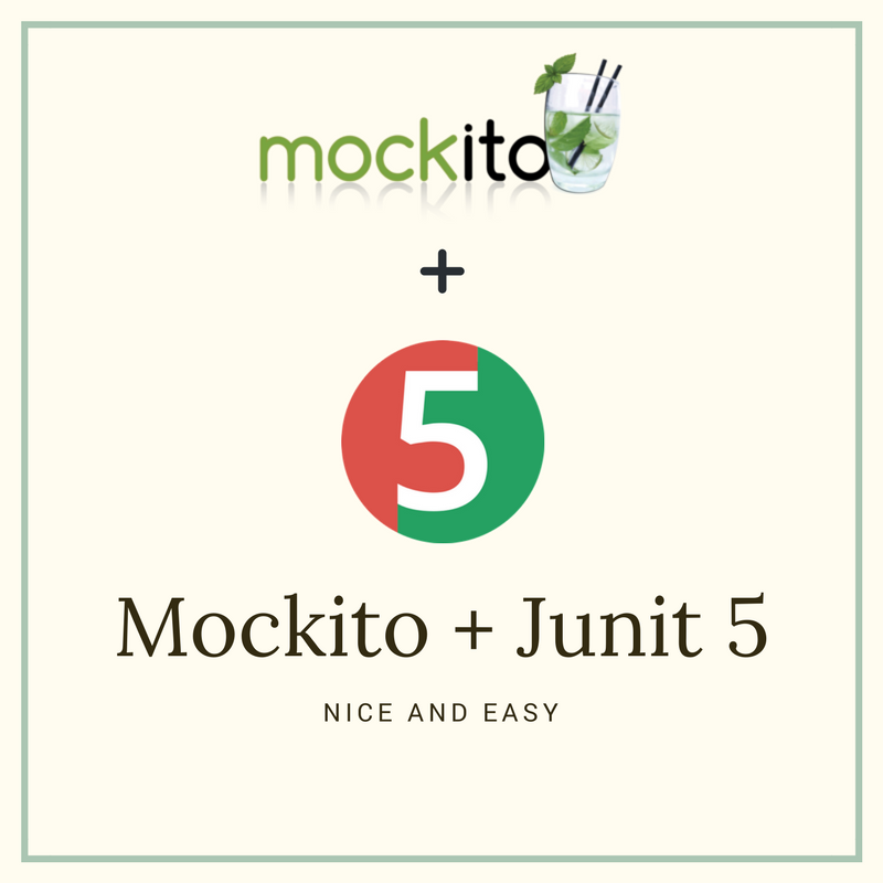 Using Mockito with JUnit 5